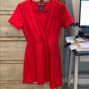 Cute red work dress